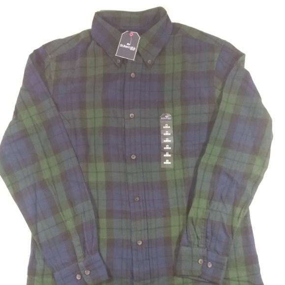 ST JOHN'S BAY Size Medium Flannel Shirt SLIM - Picture 1 of 3